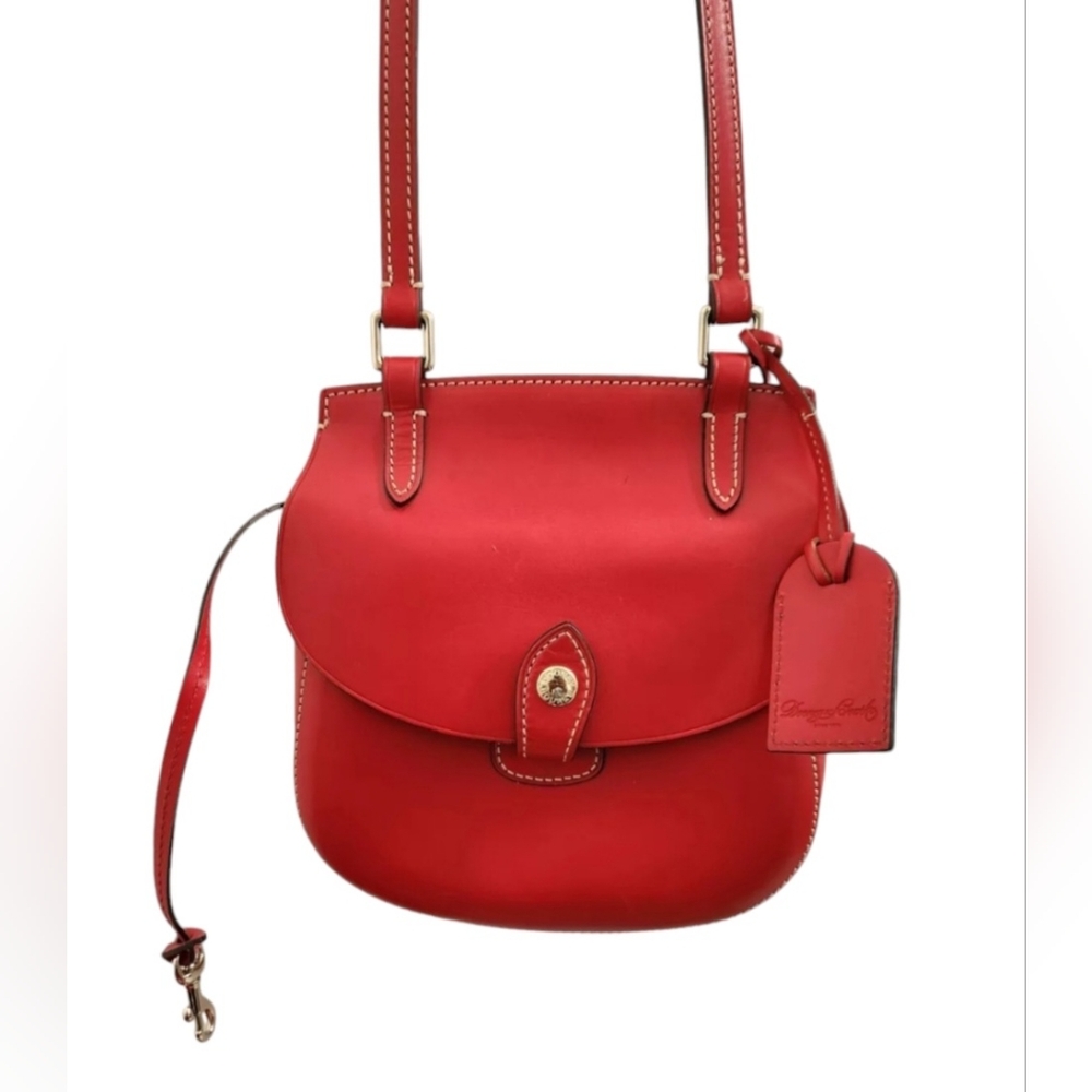 Red Dooney & Bourke Alto Collection Crossbody Bag Saddle bag Vintage